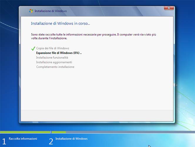 Come installare Windows 7